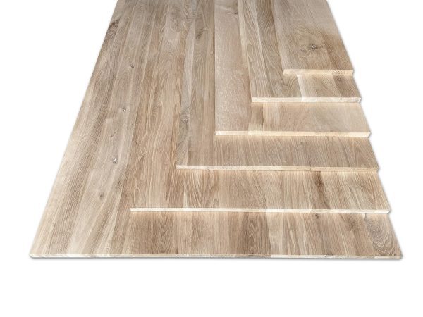 Massief eiken panelen - 18 mm - doorlopende lamellen - Europees - Afbeelding 2