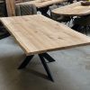 Tafelblad boomstam - Massief eiken - 40 mm - Afbeelding 8