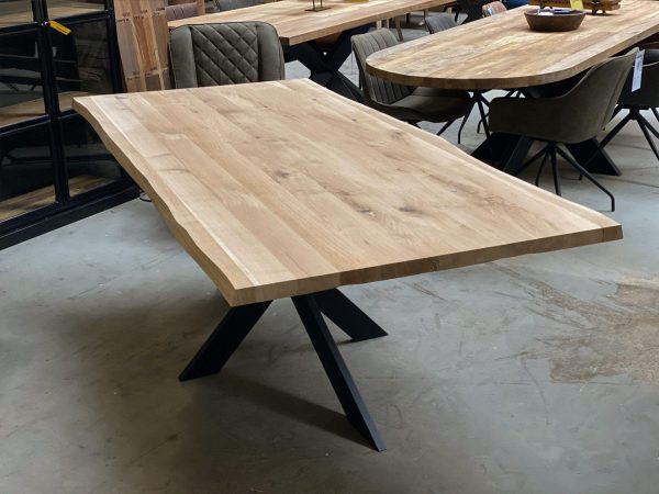 Tafelblad boomstam - Massief eiken - 40 mm - Afbeelding 8