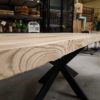 Tafelblad boomstam - Massief eiken - 40 mm - Afbeelding 7