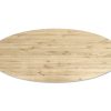 Tafelblad ovaal - Massief eiken - 40 mm - Afbeelding 4