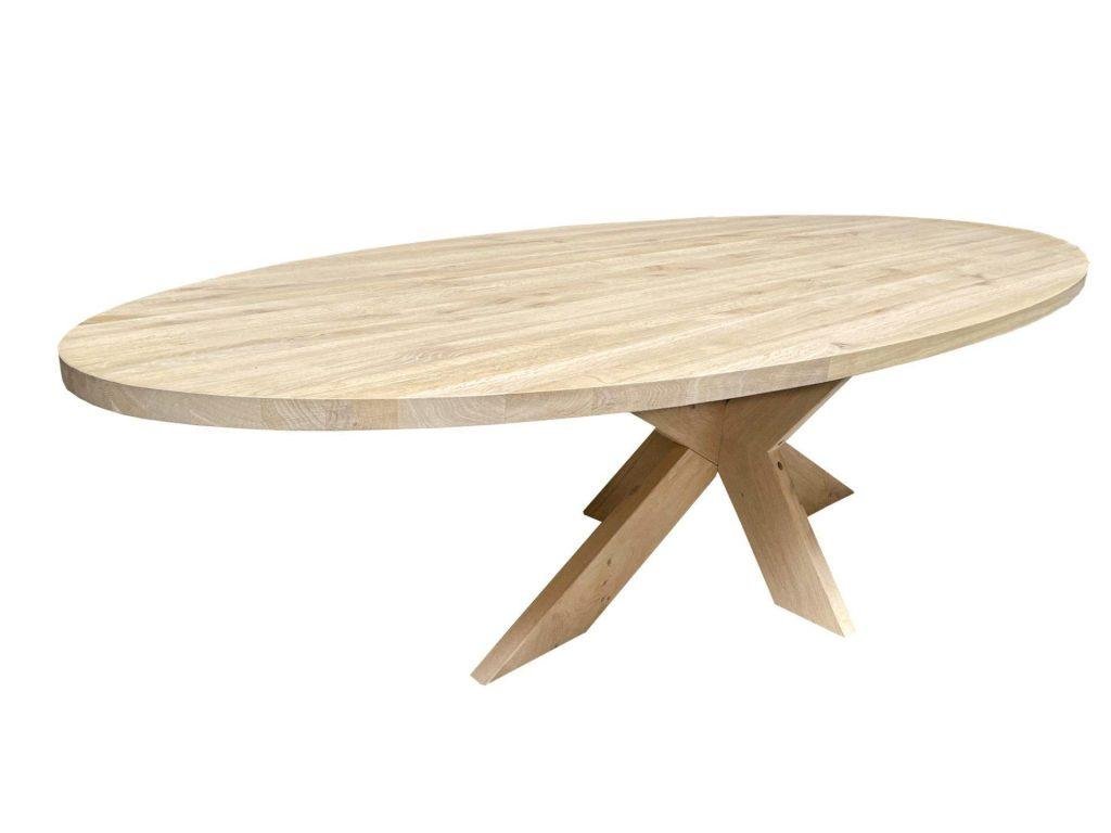 Tafelblad ovaal 90x40x3,8 cm massief ruw mangohout kopen Tafelblad ovaal 90x40x3,8 cm massief ruw mangohout kopen