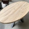 Tafelblad ovaal - Massief eiken - 40 mm - Afbeelding 6