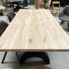 Tafelblad recht - massief eiken - 40 mm - Afbeelding 2