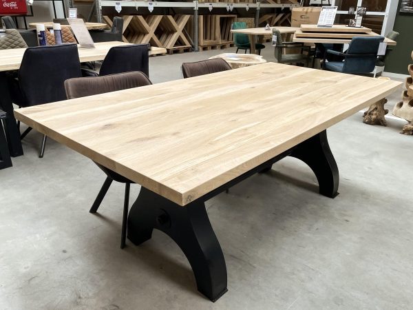 Tafelblad recht - massief eiken - 40 mm