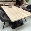 Tafelblad recht - massief eiken - 40 mm - Afbeelding 5