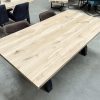 Tafelblad recht - massief eiken - 40 mm - Afbeelding 4