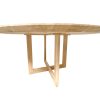 Tafelblad rond (facet rand) - Massief eiken - 40 mm