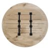 Tafelblad rond (facet rand) - Massief eiken - 40 mm - Afbeelding 6