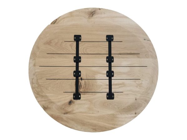 Tafelblad rond (facet rand) - Massief eiken - 40 mm - Afbeelding 6