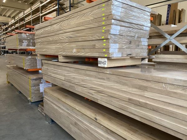 Aanrechtblad / Werkblad - Massief eiken - 40 mm - vingerlas - Afbeelding 6