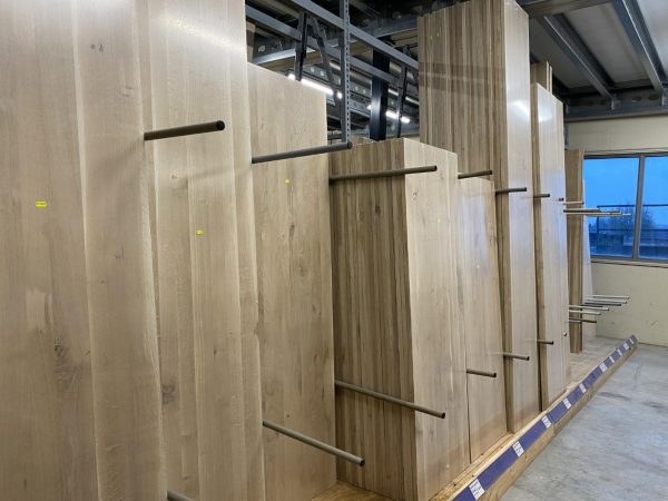 Massief eiken platen - 20 mm - 121 cm breed - doorlopende lamellen - Oost Eu - Afbeelding 13