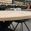 Tafelblad rond - Massief eiken - 40 mm - Afbeelding 4