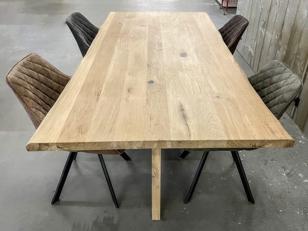 Tafelblad boomstam - Massief oud eiken - 40 mm