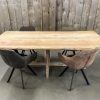 Tafelblad boomstam - Massief oud eiken - 40 mm - Afbeelding 4
