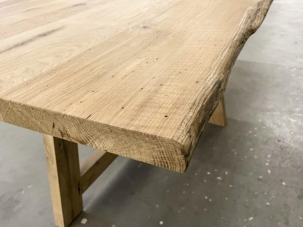 Tafelblad boomstam - Massief oud eiken - 40 mm - Afbeelding 3