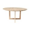 Tafelblad rond (facet rand) - Massief eiken - 40 mm - Afbeelding 3