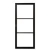 Staal look deur - "Arkel" (helder glas) - Afbeelding 6