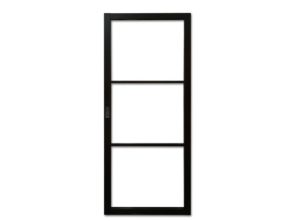Staal look deur - "Arkel" (helder glas) - Afbeelding 6