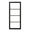 Staal look deur - "Arkel" (helder glas) - Afbeelding 3