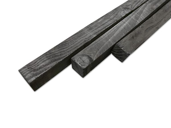 Regel - Douglas - Zwart - 45 x 45 mm - 2e sortering - Afbeelding 3
