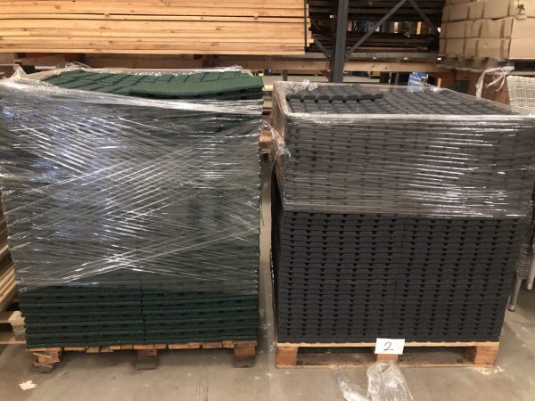 Rubberen tegel - zwart - 25 mm - 50 x 50 cm - Zwart - Afbeelding 2