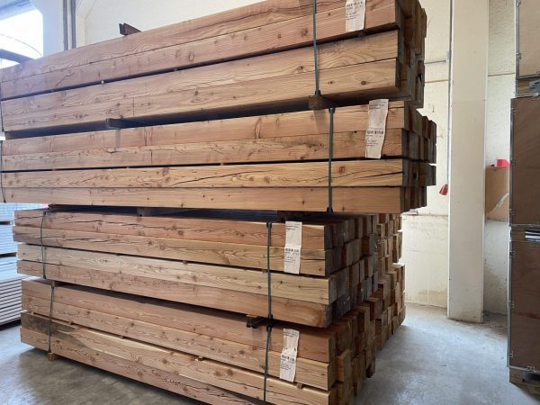 Paal - Lariks - 110 x 110 mm - Geschaafd - ACTIE! - Afbeelding 4