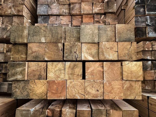 Paal - Lariks - 110 x 110 mm - Geschaafd - ACTIE! - Afbeelding 3