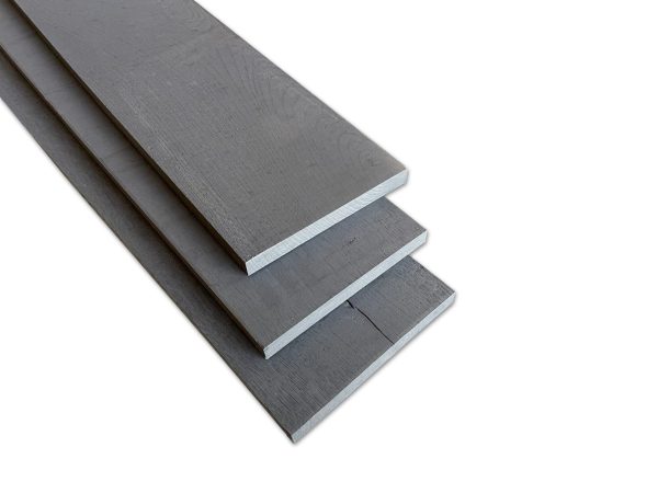 Massief eiken planken - 19 mm - 19,5 x 250 cm - Carbon Black