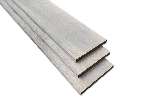Massief eiken planken - 19 mm - 19,5 x 250 cm - Grey Wash