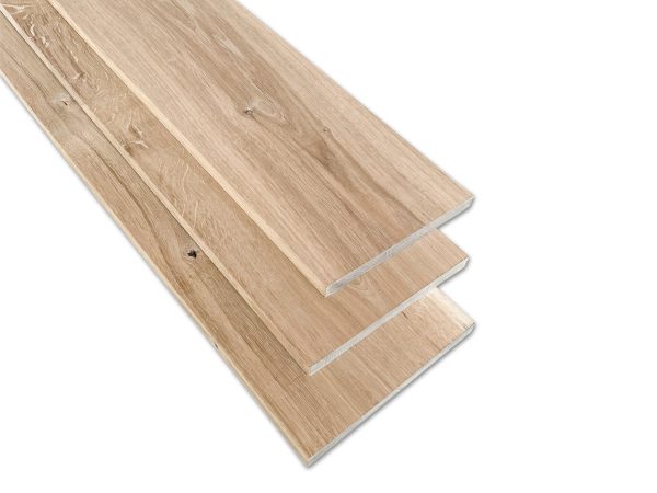 Massief eiken planken - 16 mm - 19 x 250 cm - rustiek