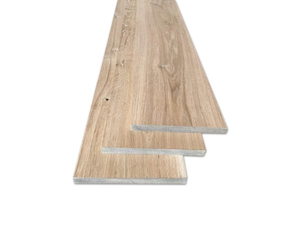 Massief eiken planken - 16 mm - 19 x 250 cm - rustiek - Afbeelding 2