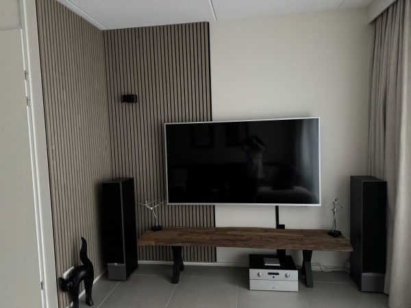 Wandpaneel Akoestisch - Black Oak - 60 x 260 cm - Afbeelding 2