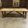 Tafelblad recht - Authentiek eiken - incl. onderstel - 40 mm - Afbeelding 4