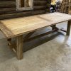 Tafelblad recht - Authentiek eiken - incl. onderstel - 40 mm