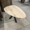 Tafelblad kiezel / druppel (facet rand) - Massief eiken - 40 mm - Afbeelding 2