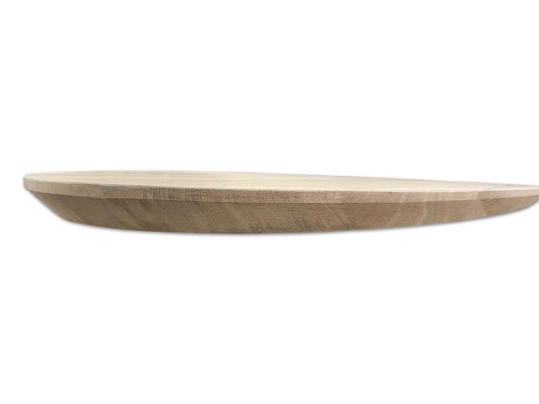 Tafelblad kiezel / druppel (facet rand) - Massief eiken - 40 mm - Afbeelding 5