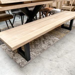 Bankjesblad recht - Massief eiken - 40 mm - 45 cm breed
