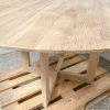 Tafelblad rond (facet rand) - Massief eiken - 40 mm - Afbeelding 2