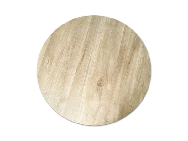 Tafelblad rond (facet rand) - Massief eiken - 40 mm - Afbeelding 7