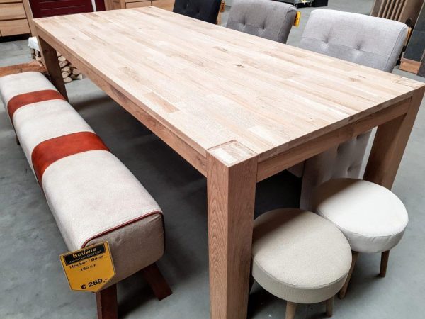 Complete tafel - massief Eiken - type DTI