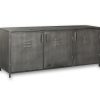 Dressoir Muri, stoer metalen dressoir met drie deuren. Te koop bij Bouwie