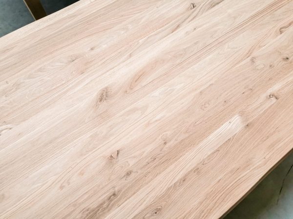 Tafelblad boomstam - massief Eiken - 40 mm (opgedikt) - Afbeelding 4