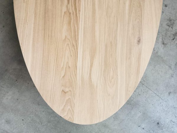 Tafelblad ovaal (facet rand) - massief Eiken - 40 mm - Afbeelding 8