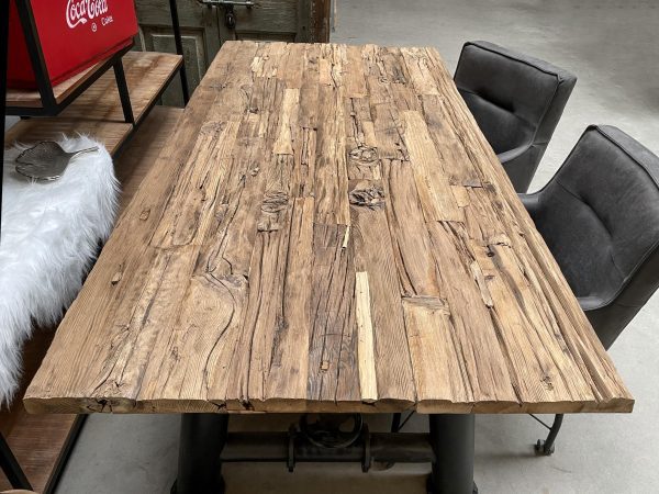 Tafelblad boomstam - Railway Sleeperwood (duurzaam) - 40 mm - Afbeelding 2