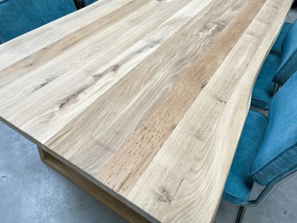 Tafelblad boomstam - Massief rustiek eiken - 40 mm - Afbeelding 3