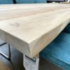 Tafelblad boomstam - Massief rustiek eiken - 40 mm - Afbeelding 5