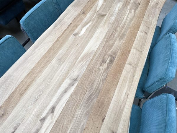 Tafelblad boomstam - Massief rustiek eiken - 40 mm - Afbeelding 4