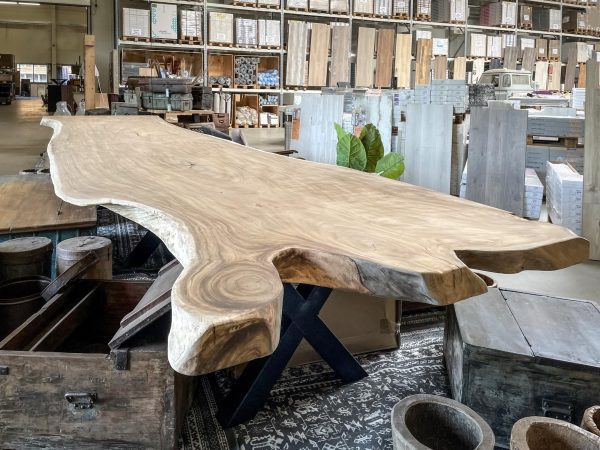 Tafelblad boomstam - Suar tropisch hardhout - 60-120 mm - Afbeelding 7