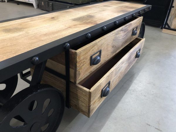 TV-meubel - Mango hout - Calcutta - Afbeelding 3